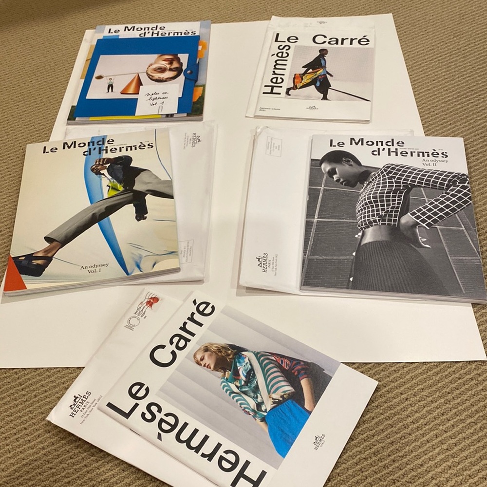 HERMES CATALOGS AND ORIGINAL HERMES ENVELOPES (5)